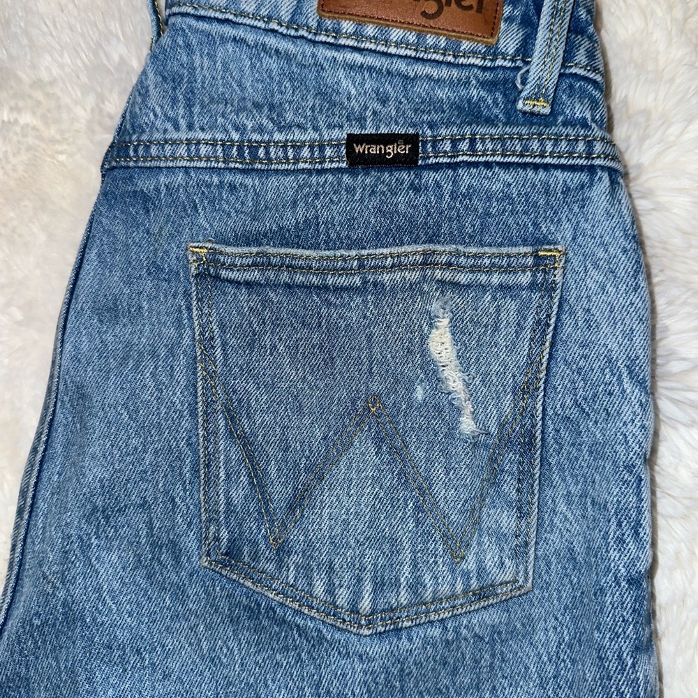 Wrangler distressed bootcut jeans